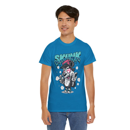 Cool Cartoon Graphic Tee - 'Skunk' Design, Unisex Heavy Cotton T-Shirt