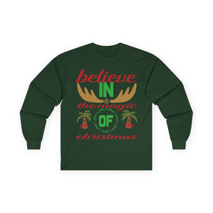 Believe in the Magic of Christmas Long Sleeve Tee, Holiday Apparel, Unisex Christmas Shirt, Festive Holiday Gift, Winter Clothing, [...]