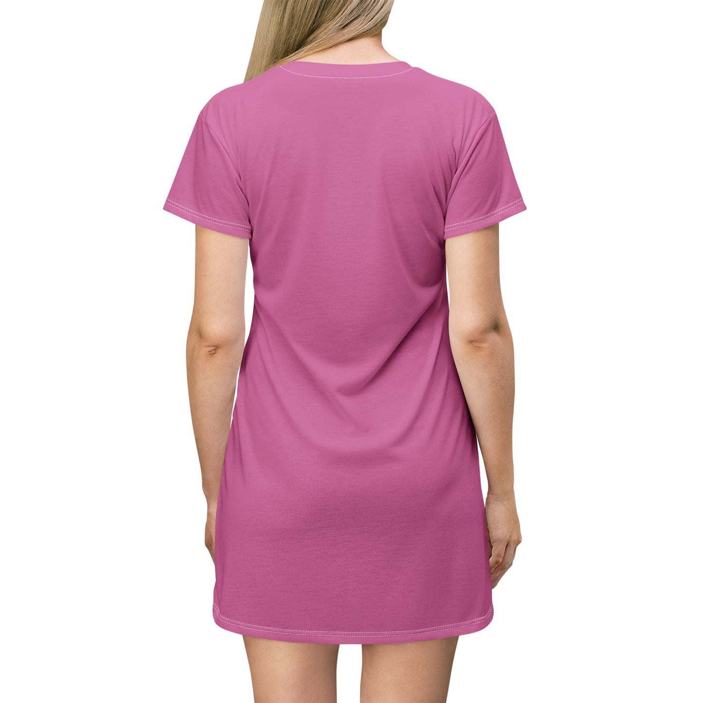 Royalty Queens T-Shirt Dress - Stylish Pink Dress for Confident Women