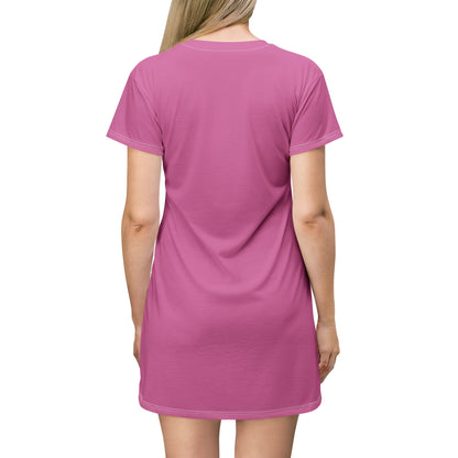 Royalty Queens T-Shirt Dress - Stylish Pink Dress for Confident Women