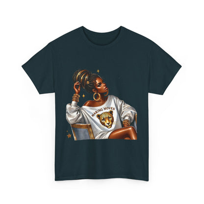 Empowering Women Graphic Tee - 'Making Moves' Heavy Cotton Unisex T-Shirt