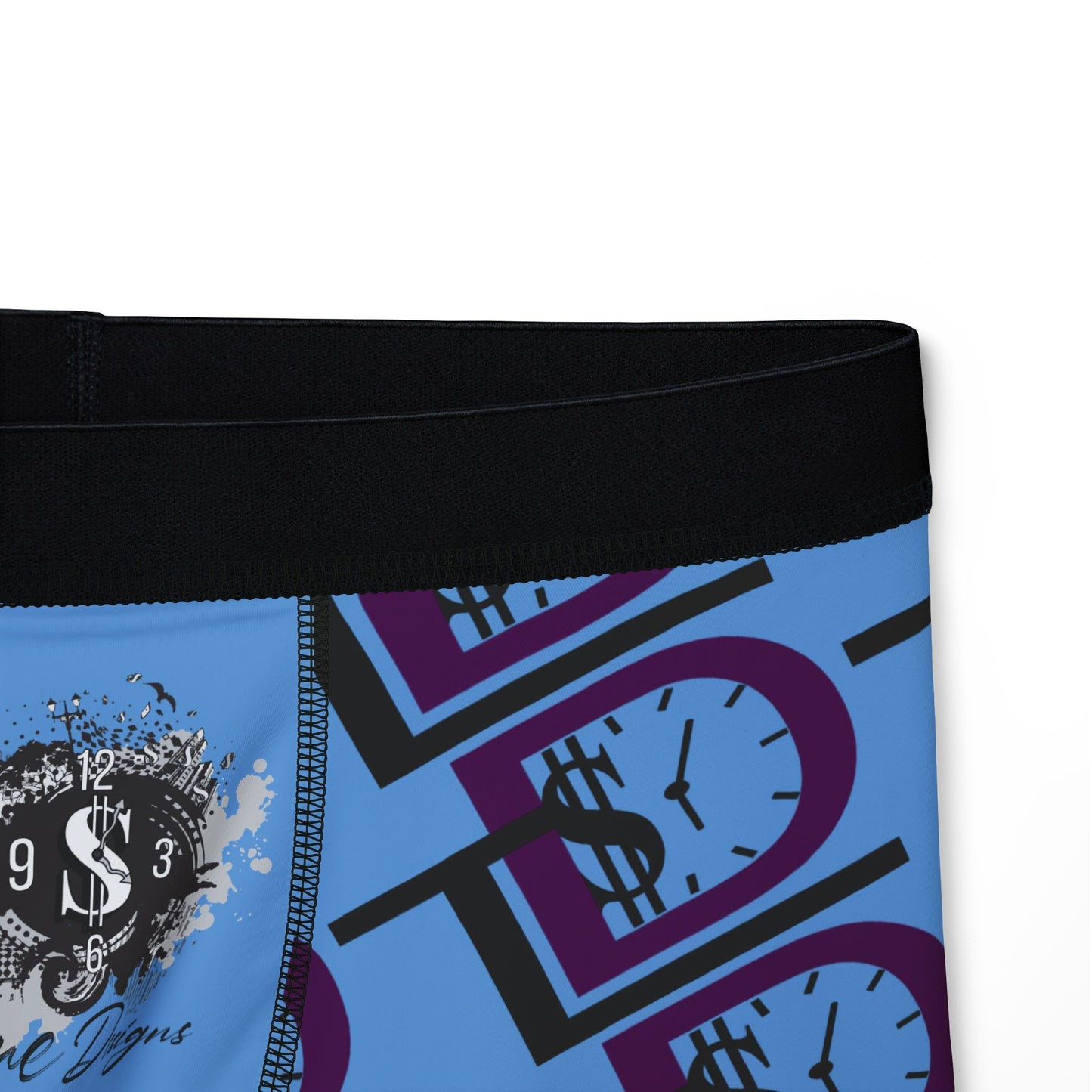 Men's Boxers with Bold Time Design - Comfortable and Stylish Underwear for Everyday Wear