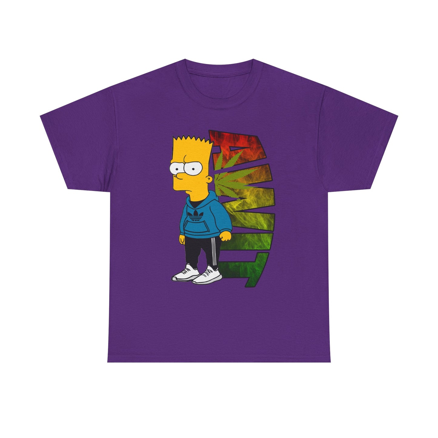Unisex Heavy Cotton Tee - Bart Simpson Graffiti Style