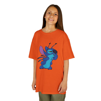 Kids Cotton Tee - Cute Stitch Design for Fun Adventures
