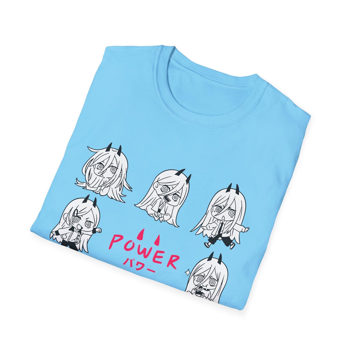 Graphic Anime T-Shirt - 'Power' Design, Unisex Tee for Anime Lovers, Gift for Birthdays & Holidays, Casual Wear, Fun Graphic Shirt