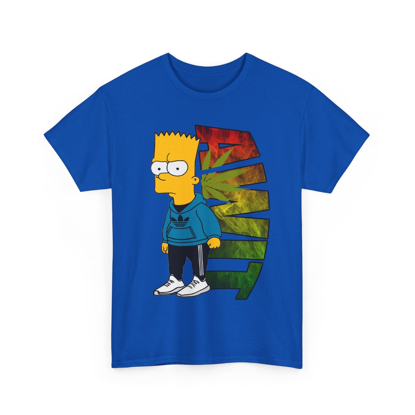 Unisex Heavy Cotton Tee - Bart Simpson Graffiti Style