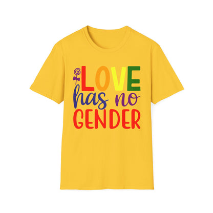 Love Has No Gender Unisex T-Shirt, LGBTQ+ Pride Tee, Comfort Fit Shirt, Gift for Allies, Inclusivity Apparel, Birthday Celebration Top