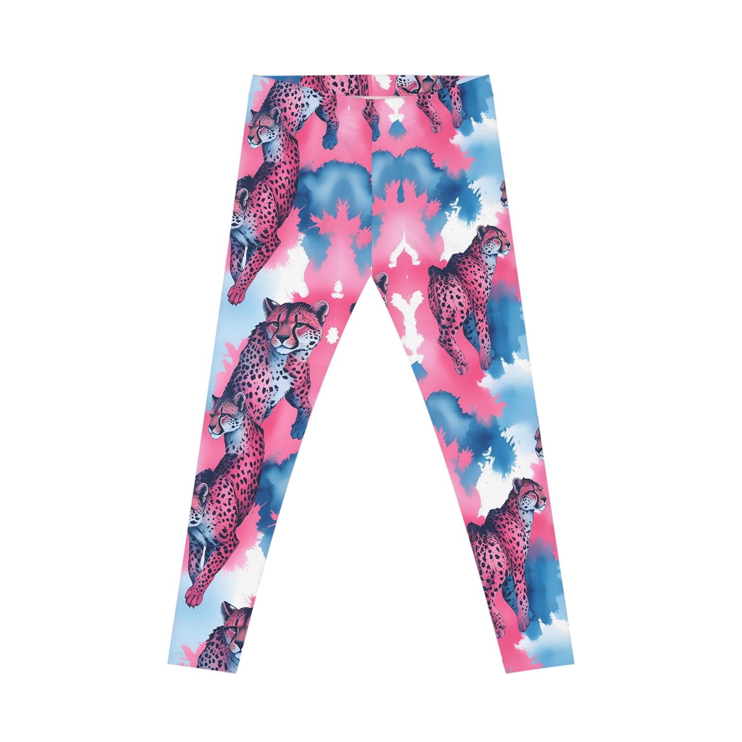 Vibrant Leopard Print Leggings, Activewear, Yoga Pants, Workout Leggings, Casual Fashion, Trendy Outfits