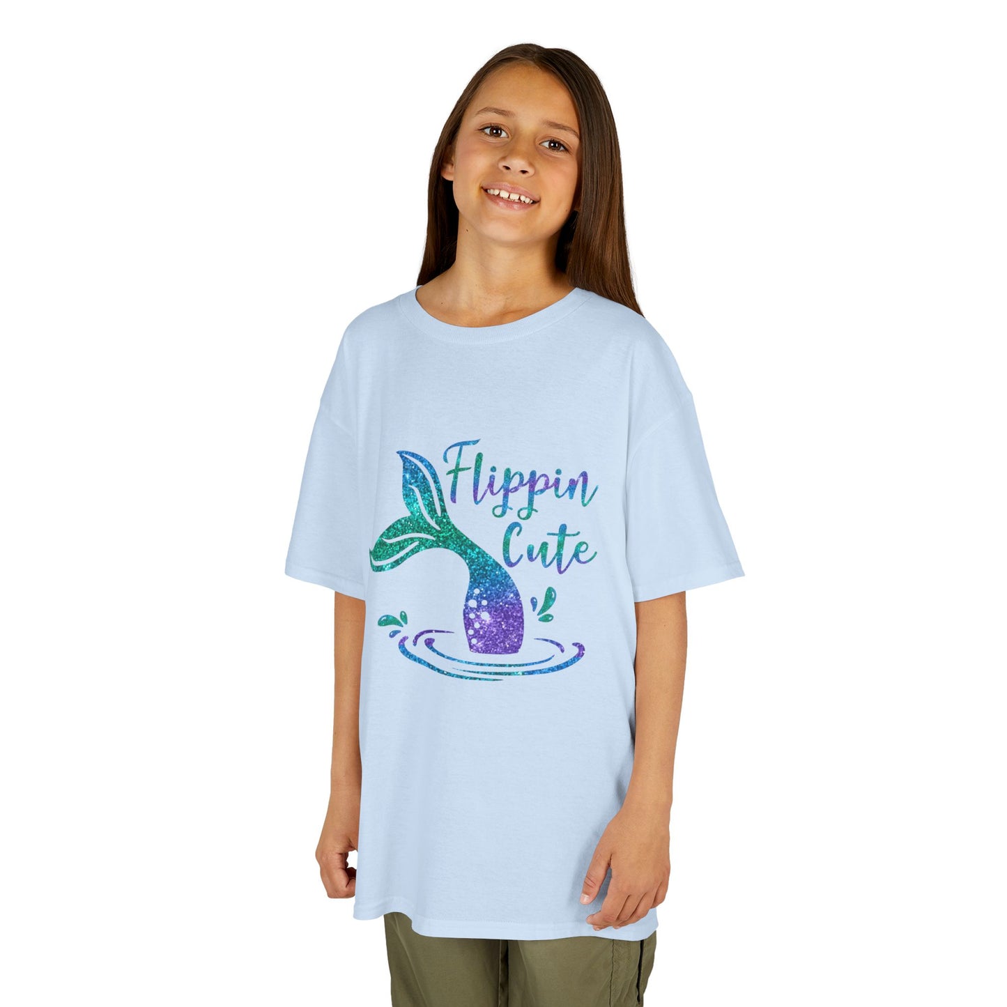 Flippin Cute Kids Tee - Colorful Whale Design for Fun-loving Children