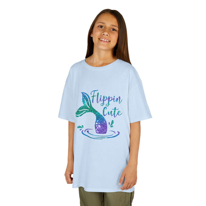 Flippin Cute Kids Tee - Colorful Whale Design for Fun-loving Children