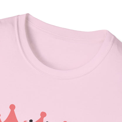 Royalty Queens Unisex Softstyle T-Shirt, Fun Casual Wear, Gift for Her, Birthday, Family Reunion, Celebration Tee