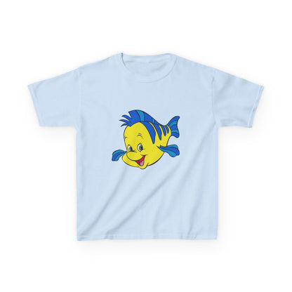 Kids Cartoon Fish Tee - Fun Summer T-Shirt, Gift for Birthday, Beach Day, Family Outings, Vacation Wear