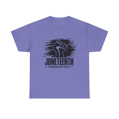 Juneteenth Freedom Day Tee, Unisex Heavy Cotton, Black Power Graphic Shirt, Everyday Wear, Freedom Celebration Apparel, Juneteenth Gift