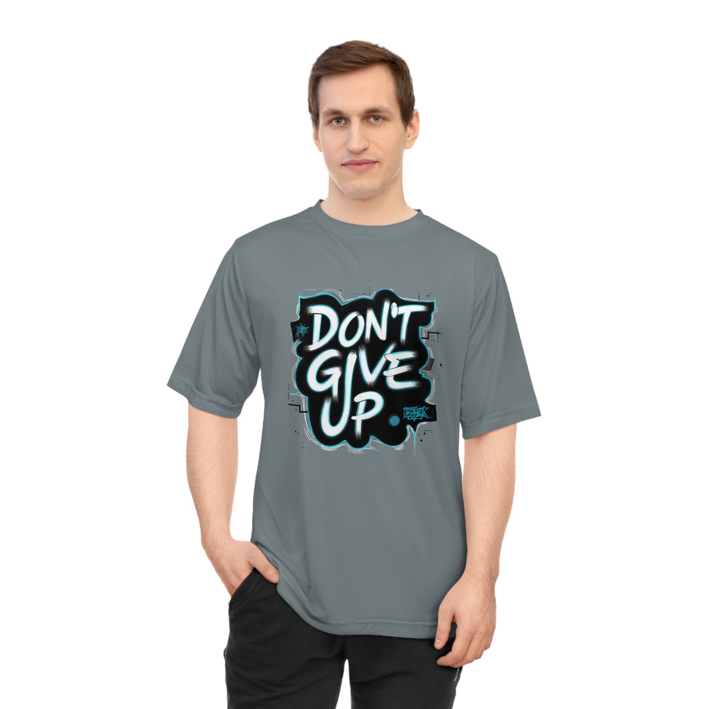 Motivational Graphic T-shirt - Unisex Sport Tee with 'Don't Give Up' Design, Fitness Wear, Gym Shirt, Inspirational Clothing, Workout [...]