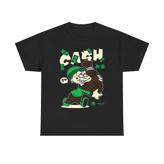 Cash Cartoon Unisex Heavy Cotton Tee - Streetwear Vibe