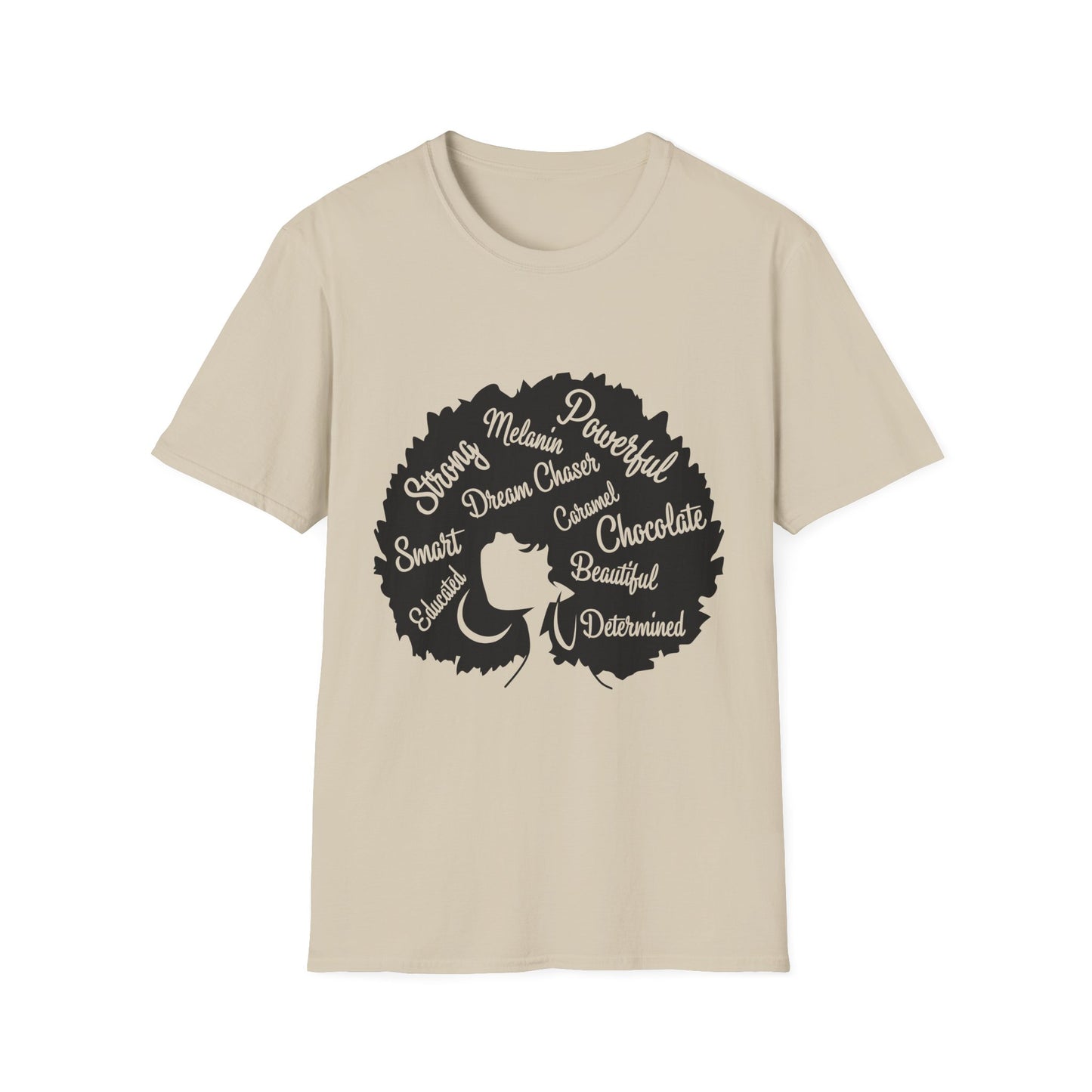 Empowering Afro-Heart Unisex T-Shirt, Celebrating Black Culture, Affirmation Tee, Gift for Her, Inspirational Shirt