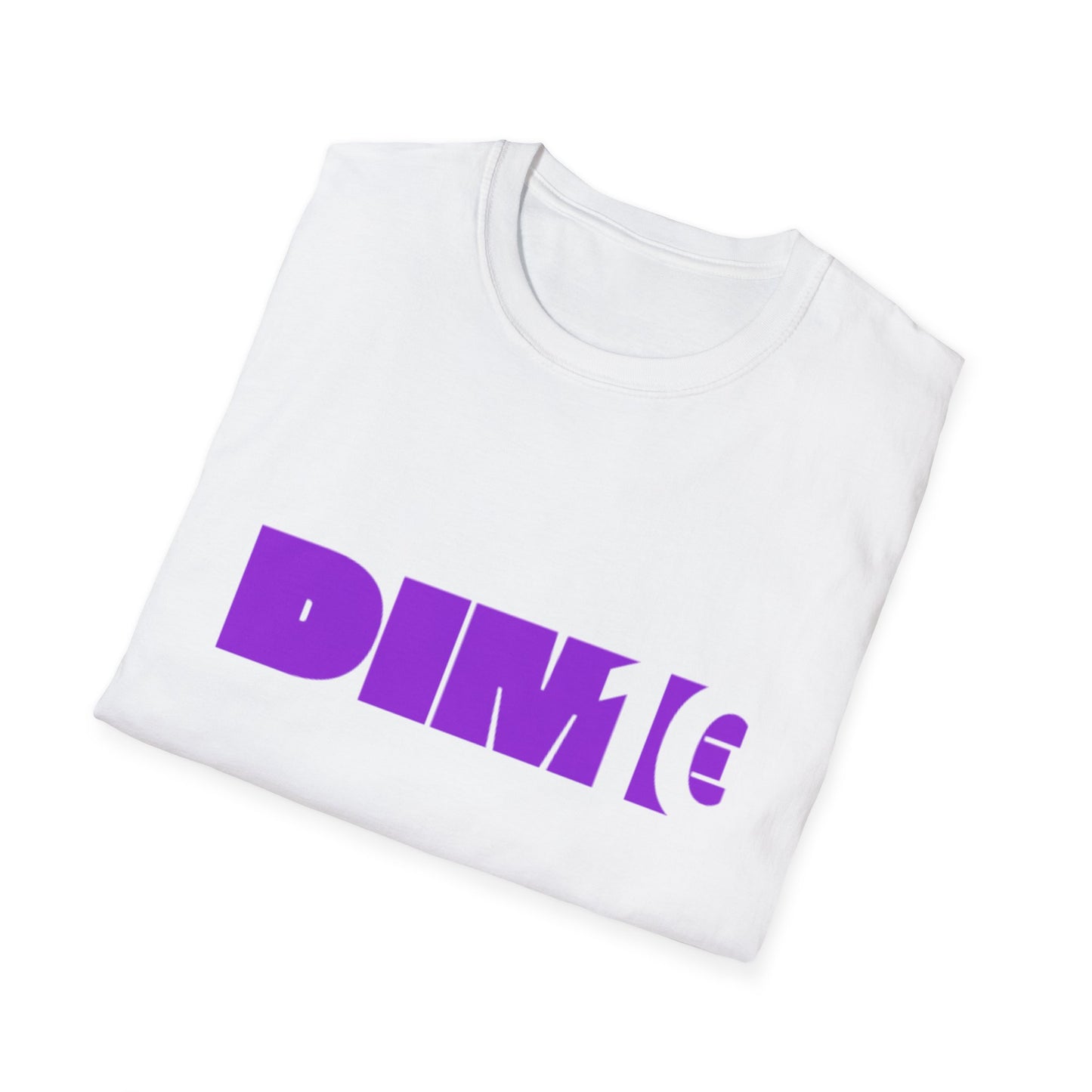 DIM T Unisex Softstyle T-Shirt - Trendy Streetwear Tee, Casual Apparel, Gift for Friends, Summer Fashion, Graphic Tee, Everyday Wear