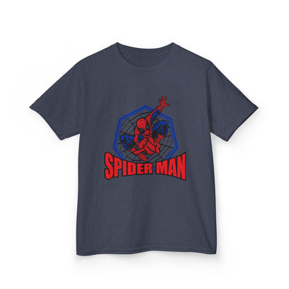 Kids Spider-Man Heavy Cotton Tee, Superhero Shirt, Marvel Tee for Boys, Birthday Gift, Comic-themed Apparel, Playwear