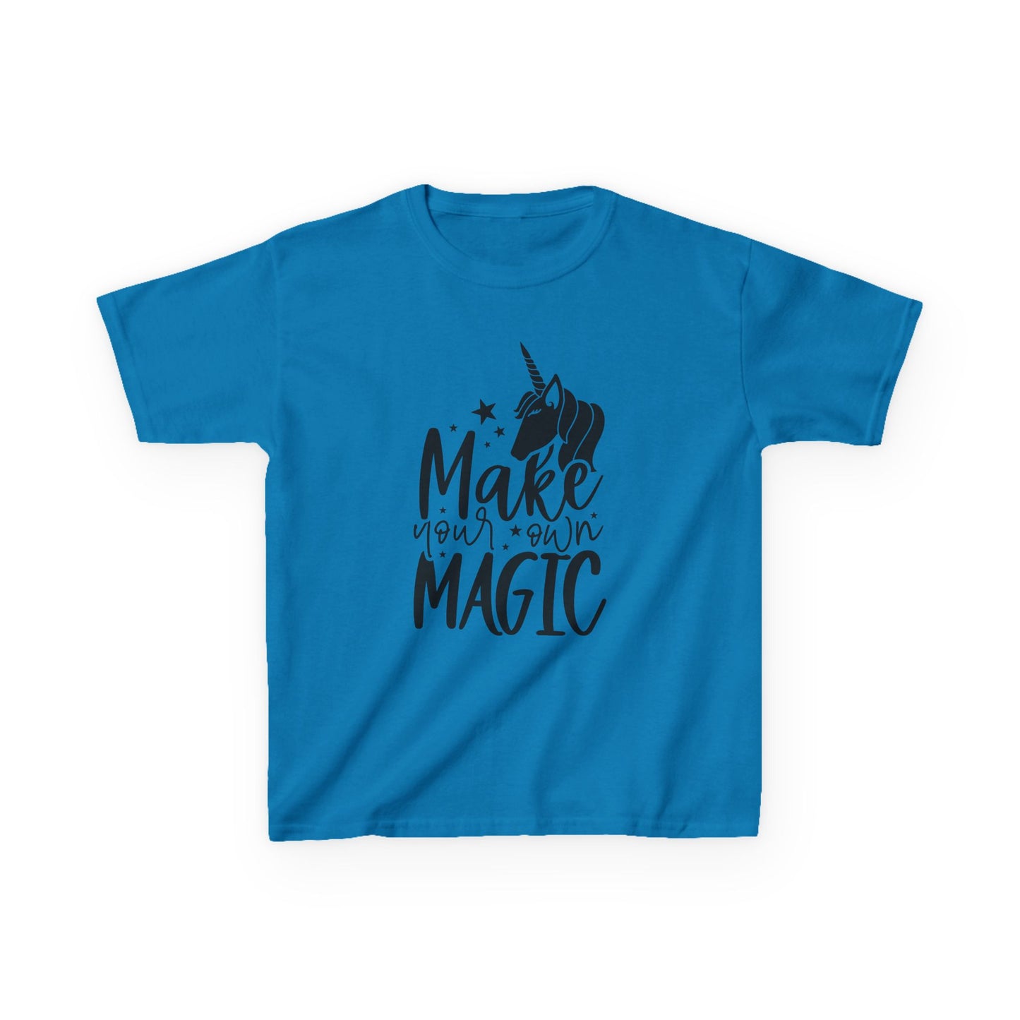 Kids Unicorn Magic Tee - 'Make Your Own Magic' Cotton Shirt