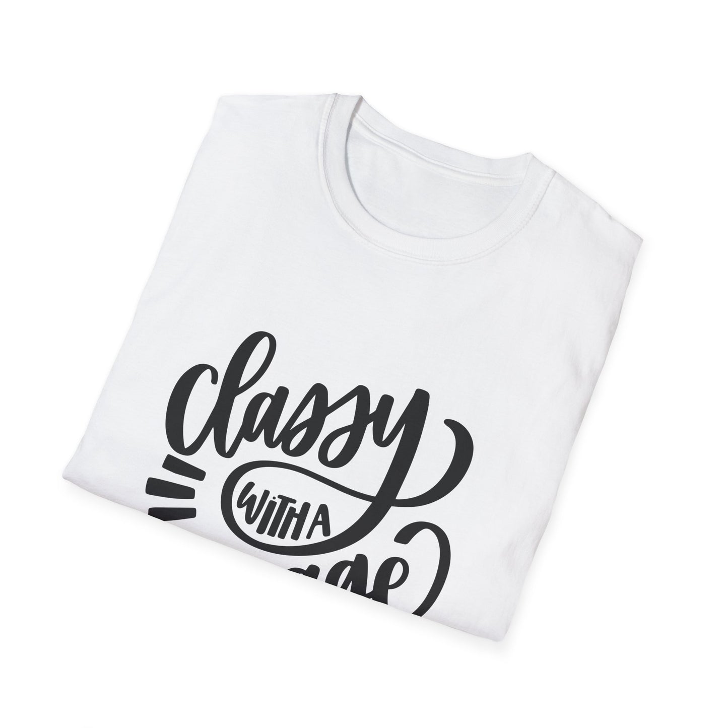 Classy with a Savage Side Unisex Softstyle T-Shirt - Trendy Graphic Tee for Casual Wear