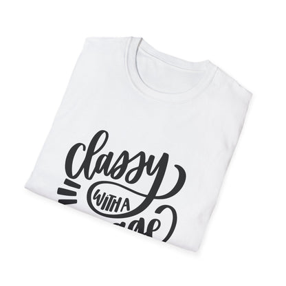 Classy with a Savage Side Unisex Softstyle T-Shirt - Trendy Graphic Tee for Casual Wear