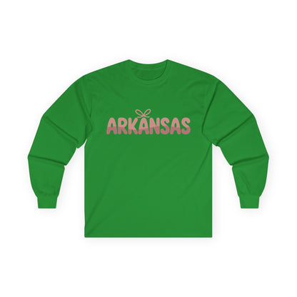 Arkansas Script Long Sleeve Tee