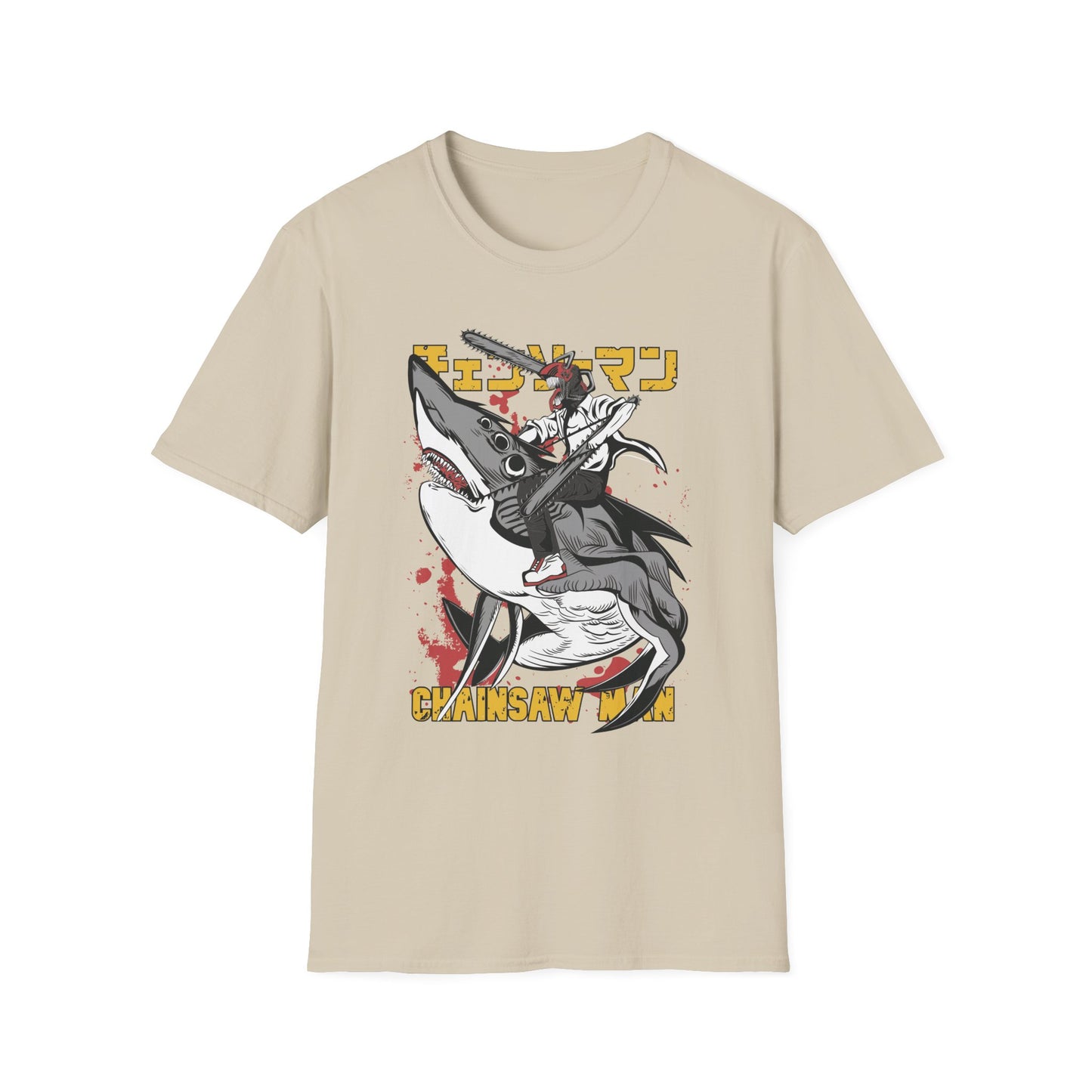 Unisex Softstyle T-Shirt with Unique Design, Cool Graphic Tee, Casual Wear, Gift for Anime Fans, Daily Comfort