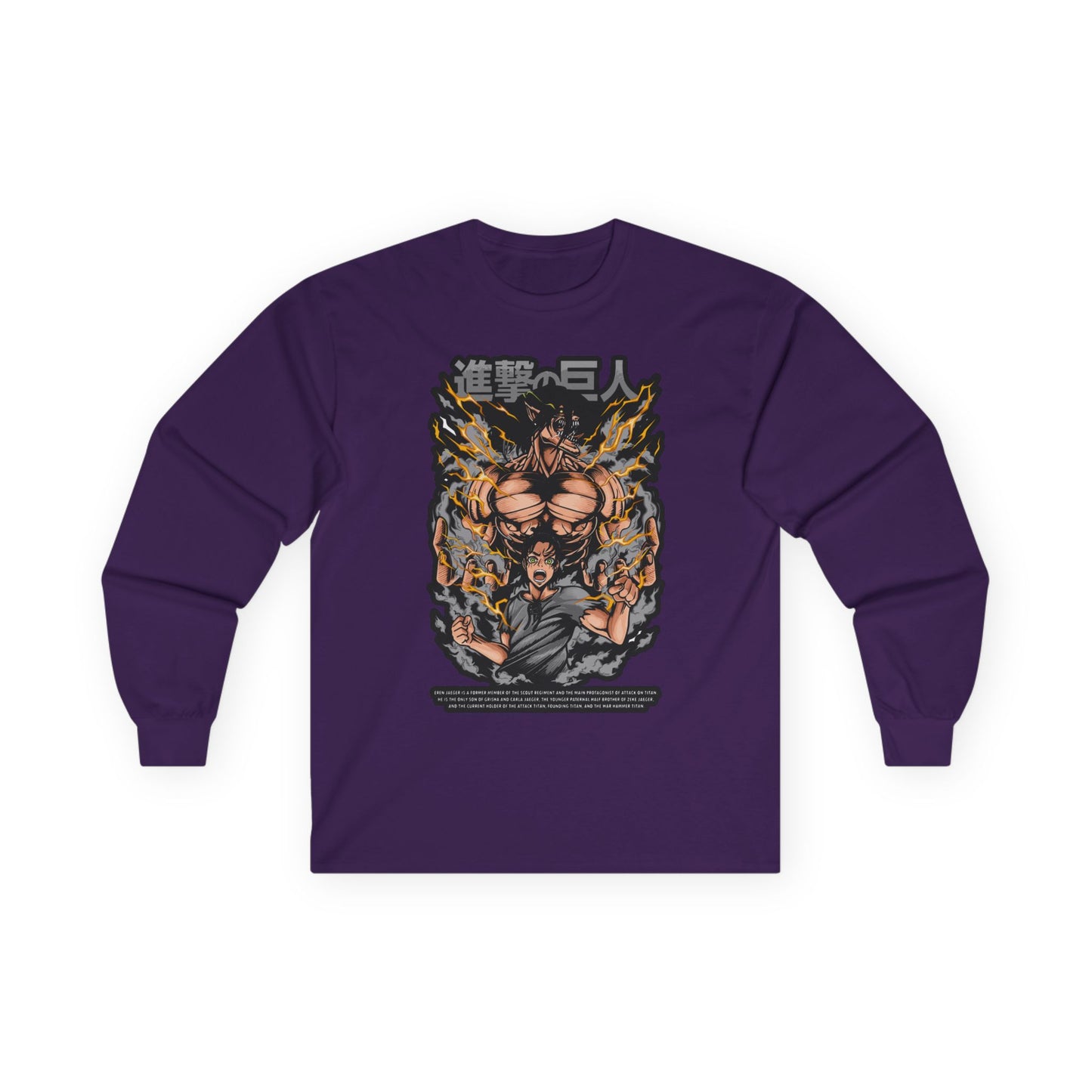 Attack on Titan Anime Long Sleeve Tee — Eren Titan Graphic Shirt