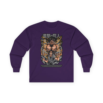 Attack on Titan Anime Long Sleeve Tee — Eren Titan Graphic Shirt