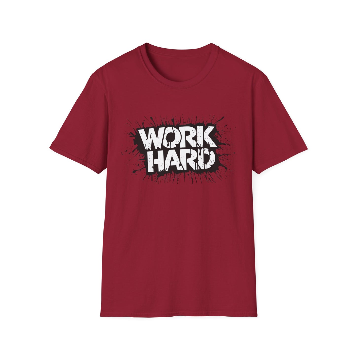 Work Hard Unisex T-Shirt - Motivational Tee for Gym, Gifts, Casual Wear, Funny Shirt, Work Motivation Apparel