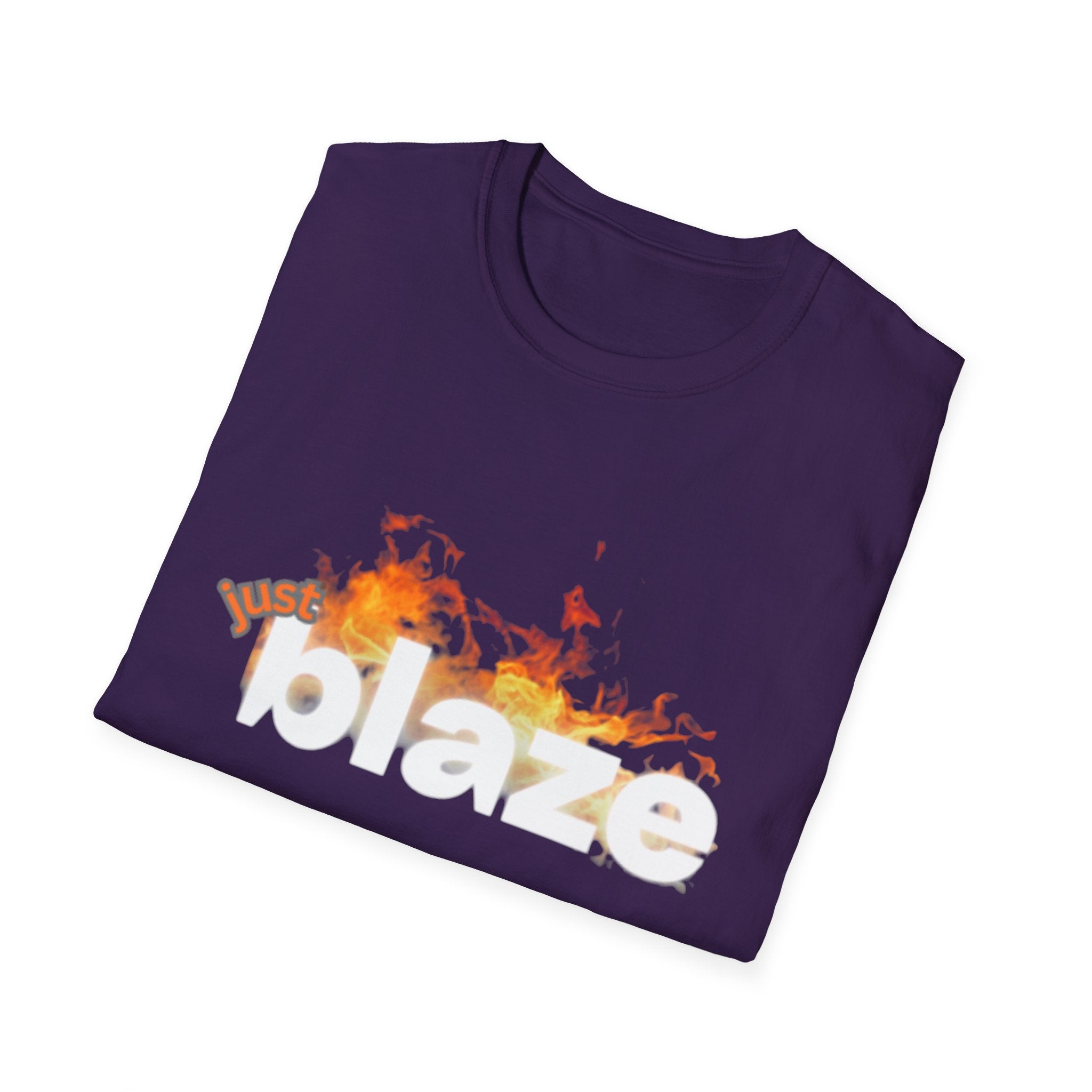 "Blaze" Unisex Softstyle T-Shirt | Fire Graphic Tee | Casual Fire Lover's Shirt, Gift for Friends, Summer Wear, Party Outfit