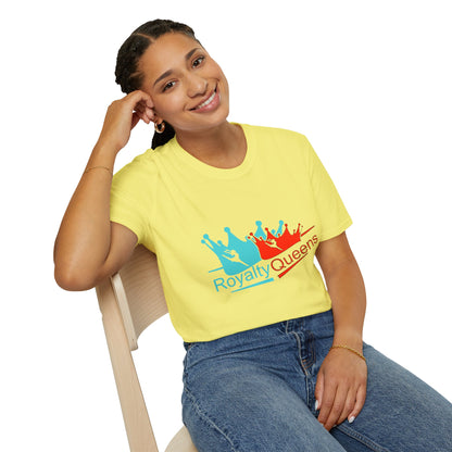 Royalty Queens Unisex Softstyle T-Shirt - Empowering Graphic Tee for Celebrations and Everyday Wear