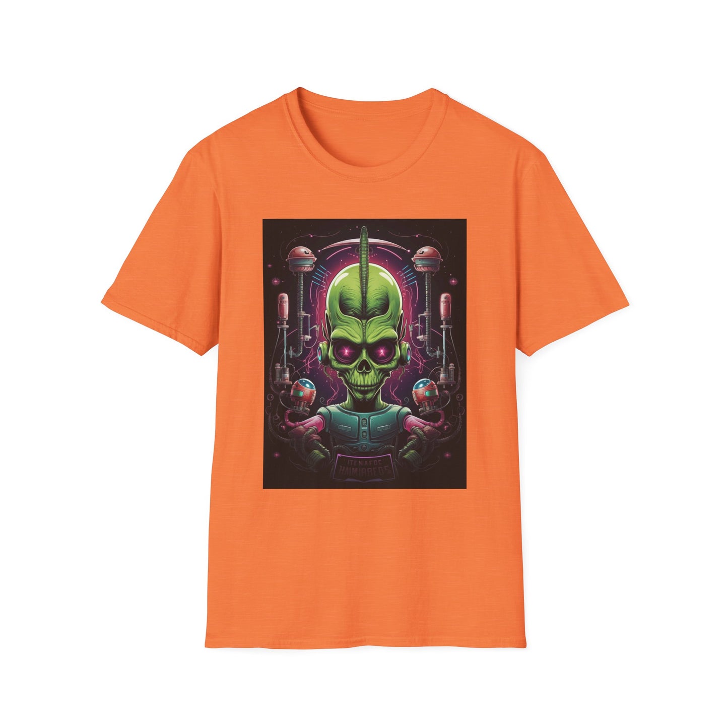 Alien Invader Graphic Unisex Softstyle T-Shirt