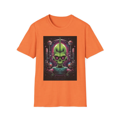 Alien Invader Graphic Unisex Softstyle T-Shirt