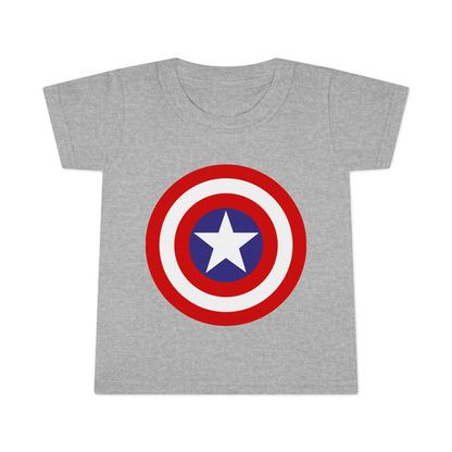 Captain Shield Toddler T-shirt, Kids Superhero Shirt, Birthday Outfit, Gift for Boys, Marvel Inspired Apparel