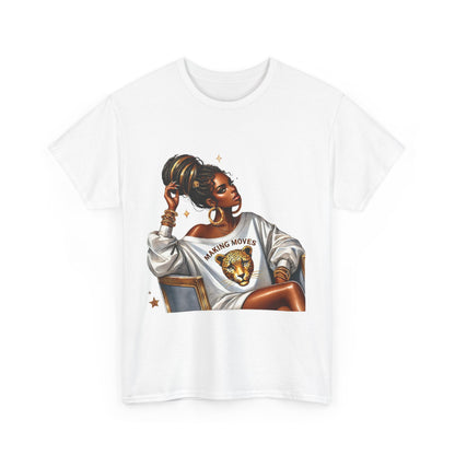 Empowering Women Graphic Tee - 'Making Moves' Heavy Cotton Unisex T-Shirt