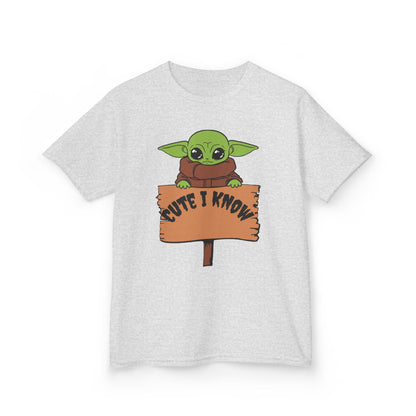 Cute Baby Alien Kids Tee - "Cute I Know" Design for Trendy Kids