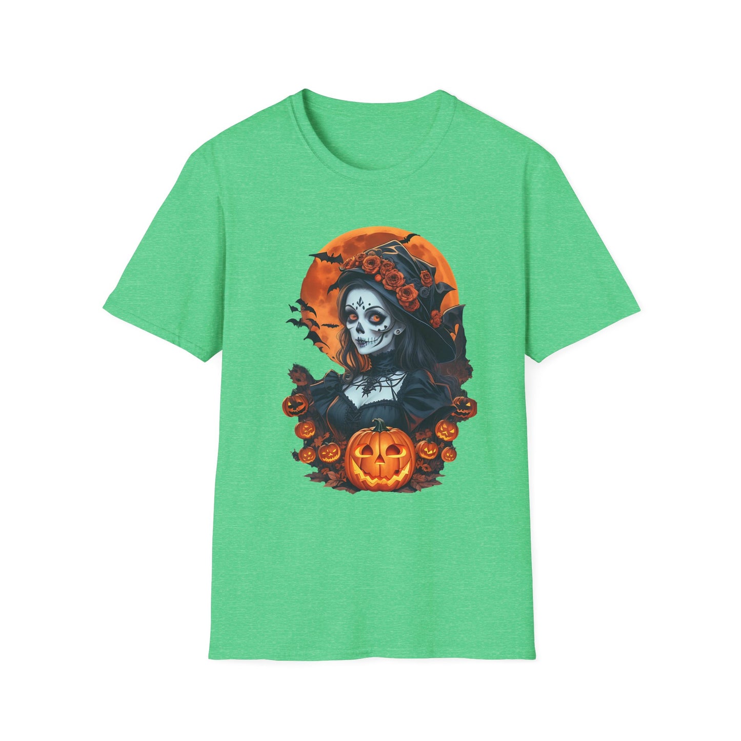 Spooky Halloween Graphic Tee, Unisex Softstyle T-Shirt, Fall Fashion, Halloween Costume, Pumpkin Decor, October Celebration