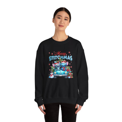 Merry Stitchmas Sweatshirt – Cute Stitch Holiday Crewneck