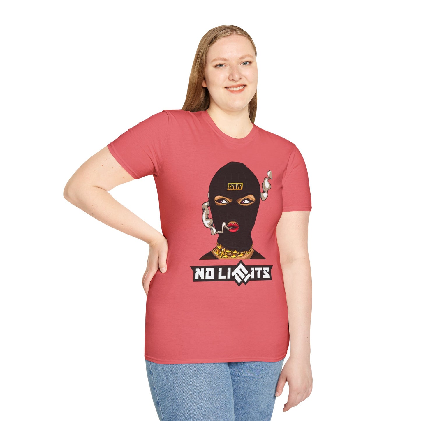 Unisex Softstyle T-Shirt - No Limits Graphic Tee for Bold Individuals