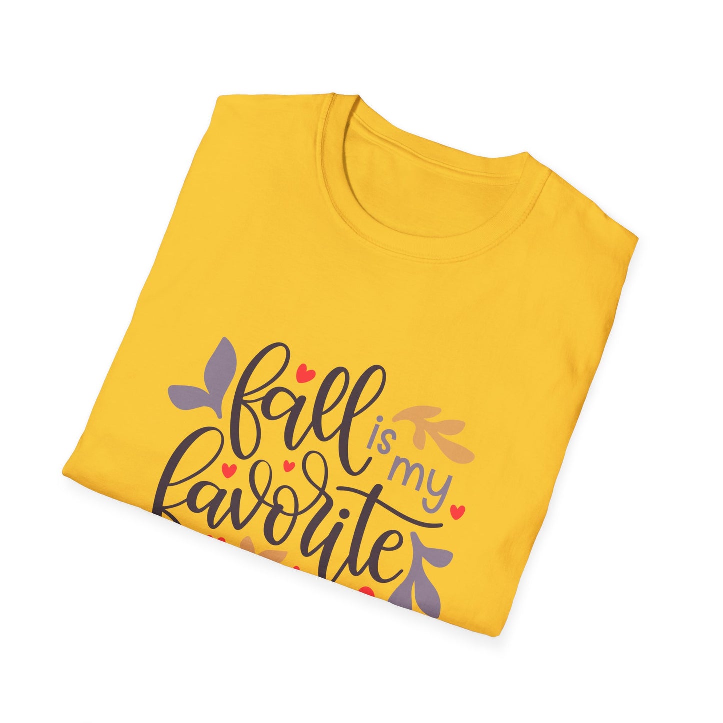 Fall is My Favorite Season Unisex T-Shirt | Autumn Tee, Seasonal Gift, Cozy Wear, Thanksgiving Apparel, Fall Fashion