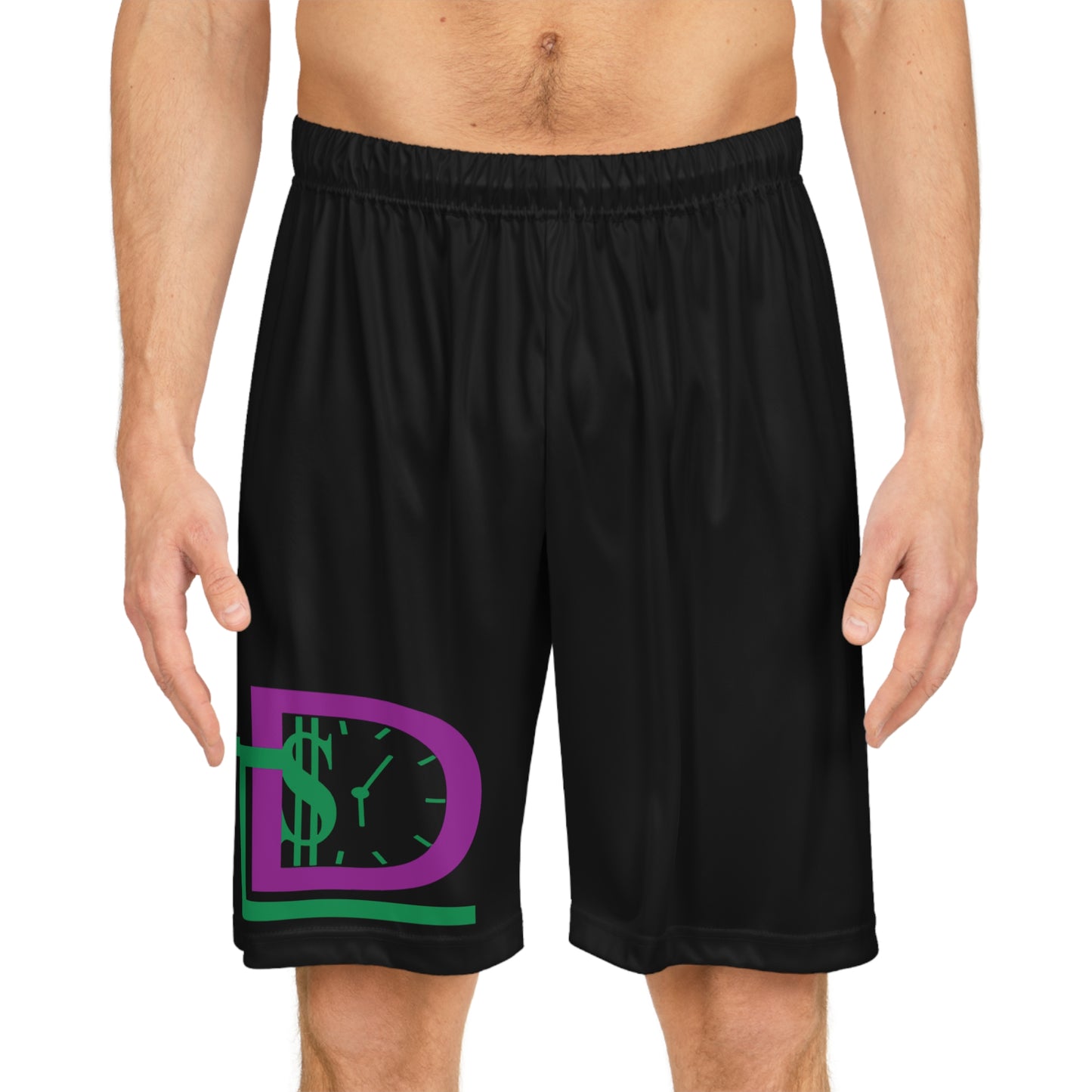 Time Designs Cool Basketball Shorts with Dollar Graphics - Perfect for Athletes