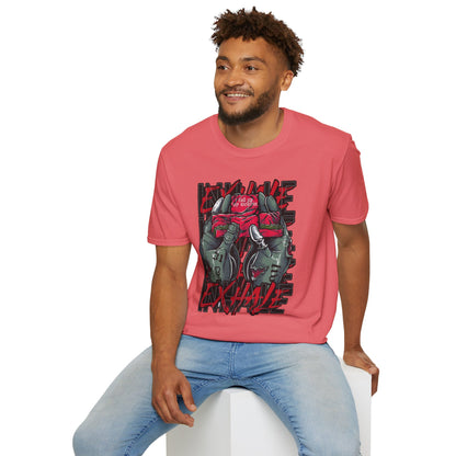 Graphic Unisex Softstyle T-Shirt - 'Exhale' Design