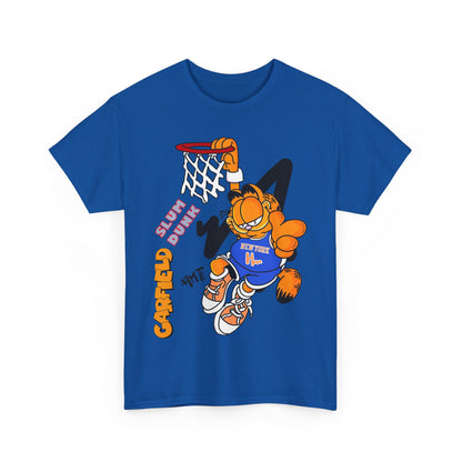 Garfield Basketball Unisex Heavy Cotton Tee - Fun Streetwear for Cat Lovers