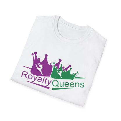 Royalty Queens T-Shirt, Unisex Softstyle Tee for Celebrations, Birthday Gifts, Empowerment Wear, Casual Fashion, Crown Design