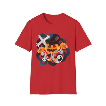 Halloween Pumpkin Graphic Tee, Unisex T-Shirt, Fall Fashion, Spooky Season Shirt, Trick or Treat Apparel, Casual Halloween Outfit