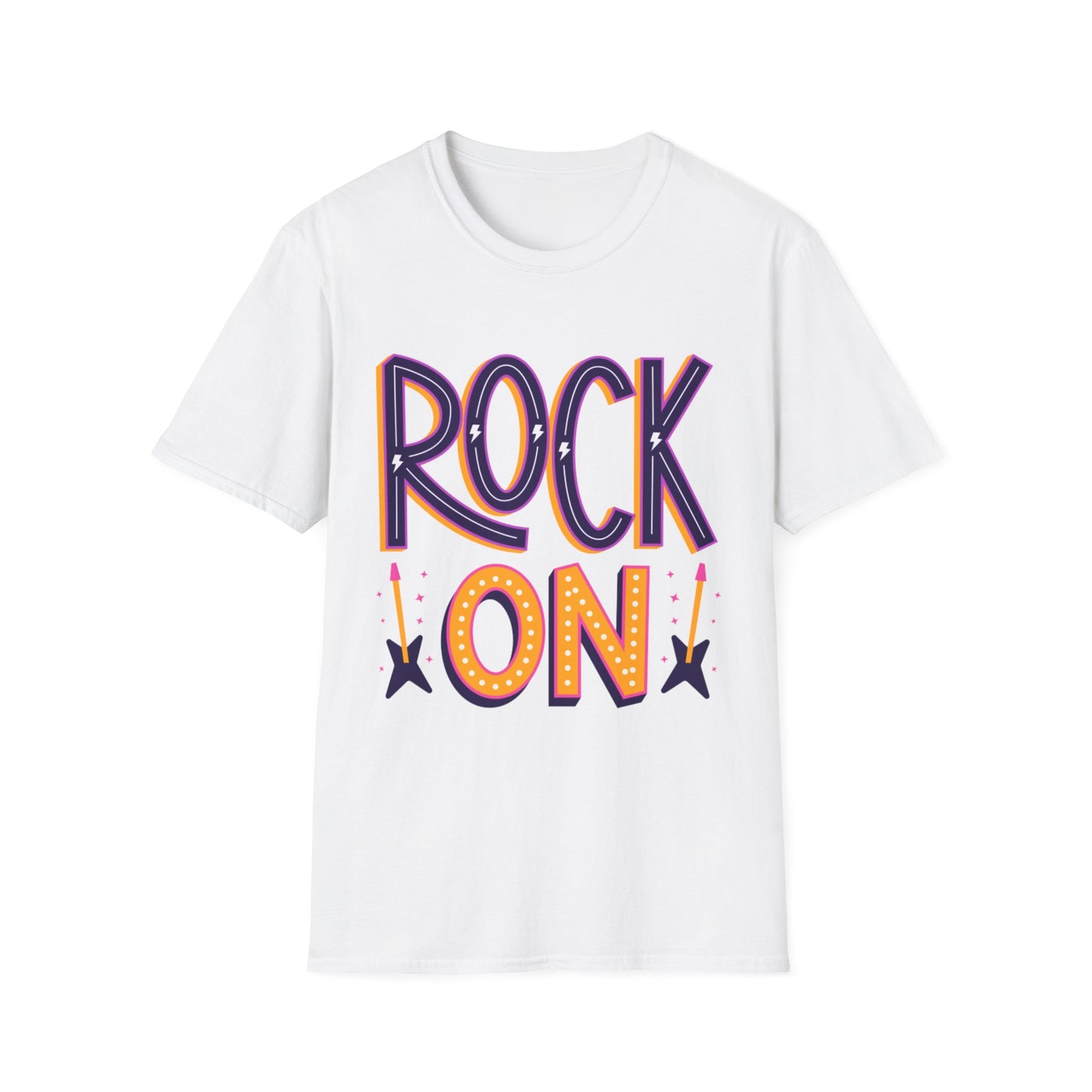 Rock On Unisex T-Shirt, Music Lover's Tee, Concert Outfit, Gift for Musicians, Fun Casual Wear
