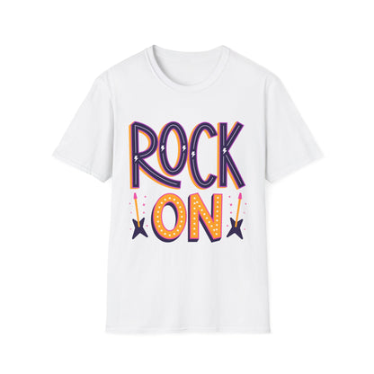 Rock On Unisex T-Shirt, Music Lover's Tee, Concert Outfit, Gift for Musicians, Fun Casual Wear