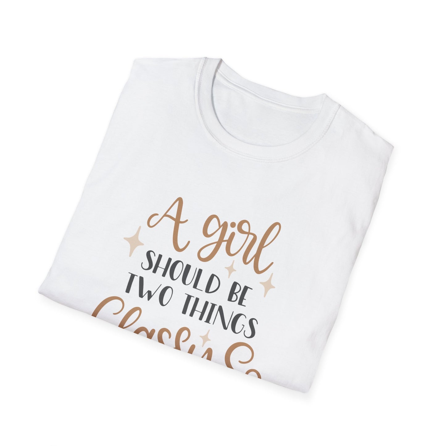 Classy & Fabulous T-Shirt for Girls | Soft Unisex Tee, Trendy Gift, Stylish Outfit, Birthday Celebration, Inspirational Wear