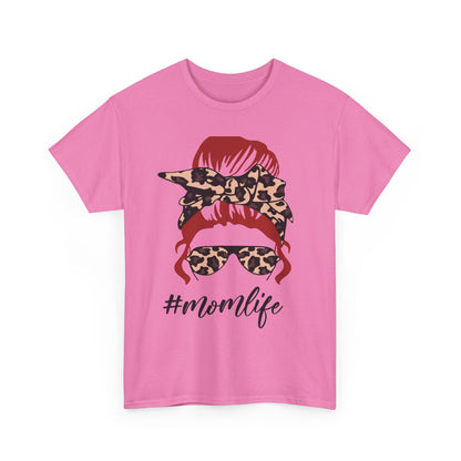 #Momlife Unisex Heavy Cotton Tee - Stylish & Comfortable T-Shirt for Moms